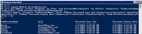 The value msDS-UserPasswordExpiryTimeComputed contains the <b>user's</b> <b>password</b> <b>expiration</b> <b>date</b>. . Get azure ad user password expiration date powershell